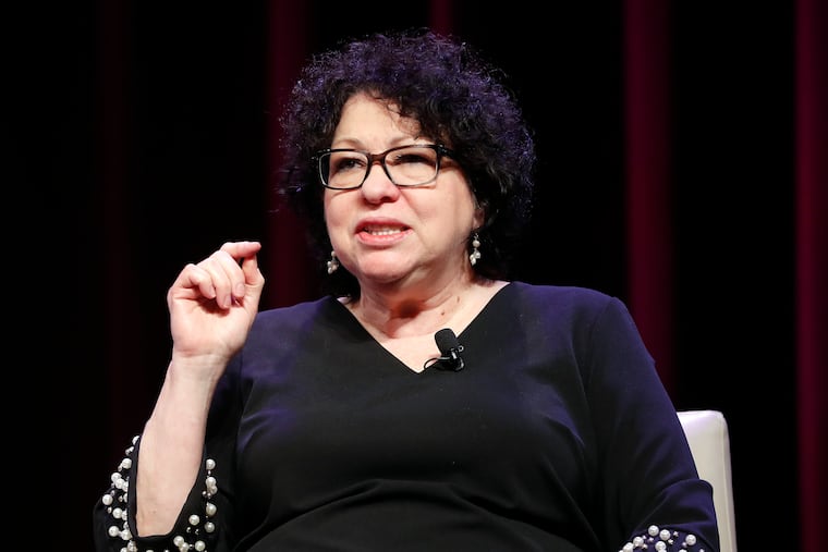 Supreme Court Justice Sonia Sotomayor.