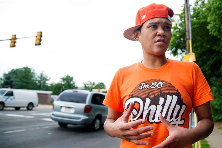 Sol Marie Castro , 31, who is awaiting trial in a simple assault, says a shower did little to help him stay cool in jail during the heat wave, because the water isn't cold. The House of Correction isn't air-conditioned. ( CLEM MURRAY / Staff Photographer )