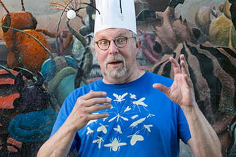 David George Gordon, who advocates eating insects, will give cooking demonstrations Aug. 8 and 9 at the Academy of Natural Sciences. (CHONA KASINGER)