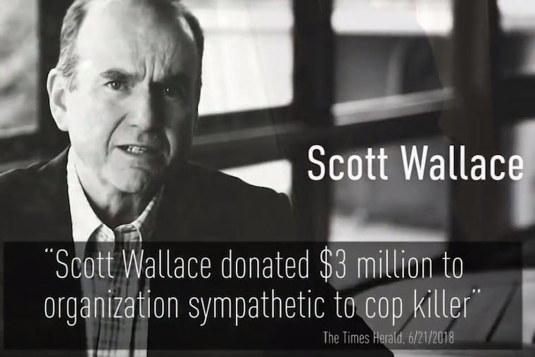An ad tying Democrat Scott Wallace to convicted cop-killer Mumia Abu-Jamal has been taken off the airwaves.