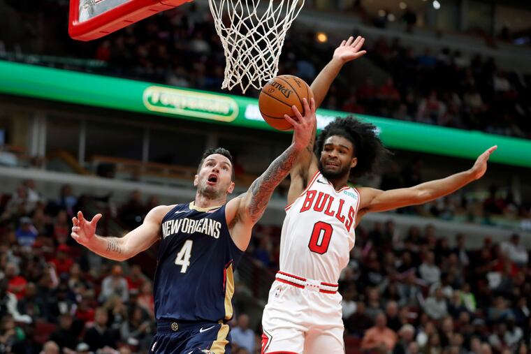 Entering Wednesday JJ Redick (4) was averaging 14.2 points and shooting 46.4 percent from three-point range.