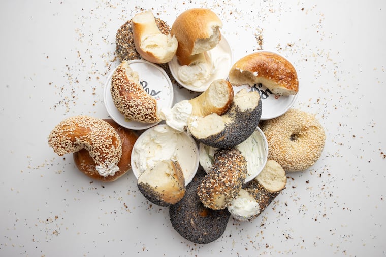 PopUp Bagels, which is opening an Ardmore location, serves five standard varieties: plain, everything, salt, poppyseed, and sesame.