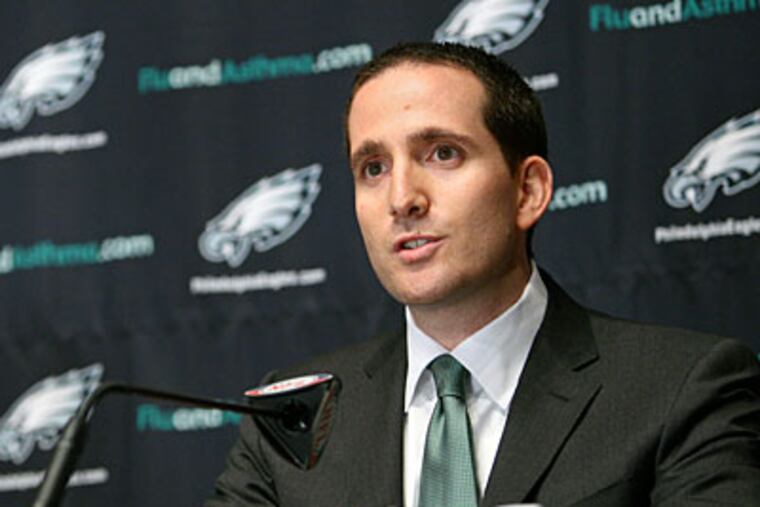 Eagles GM Howie Roseman admitted that some of the team's judgments last offseason were mistaken. (Mark Stehle/AP)