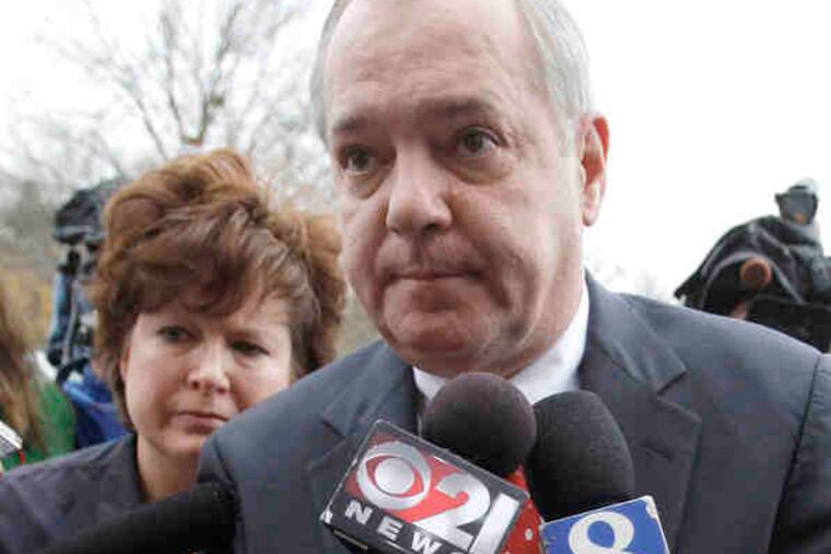 John M. Perzel, at a corruption hearing in 2009, with be in Dauphin County Court on Wednesday.