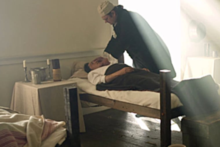 Patients with yellow fever are treated in a hospital ward in this scene from the latest installment of Sam and Philip Katz's documentary, "Philadelphia: The Great Experiment."