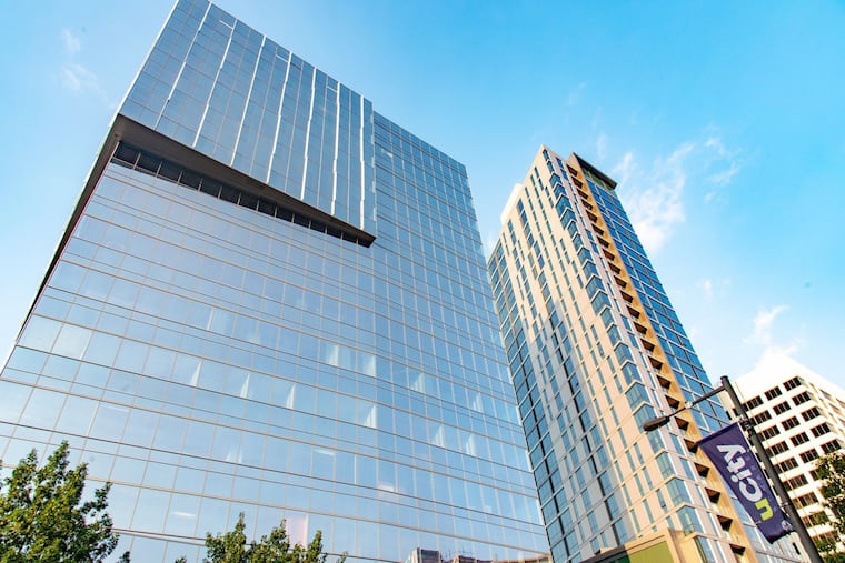 The 3675 Market St. lab and office building at the uCity Square development site in West Philadelphia.