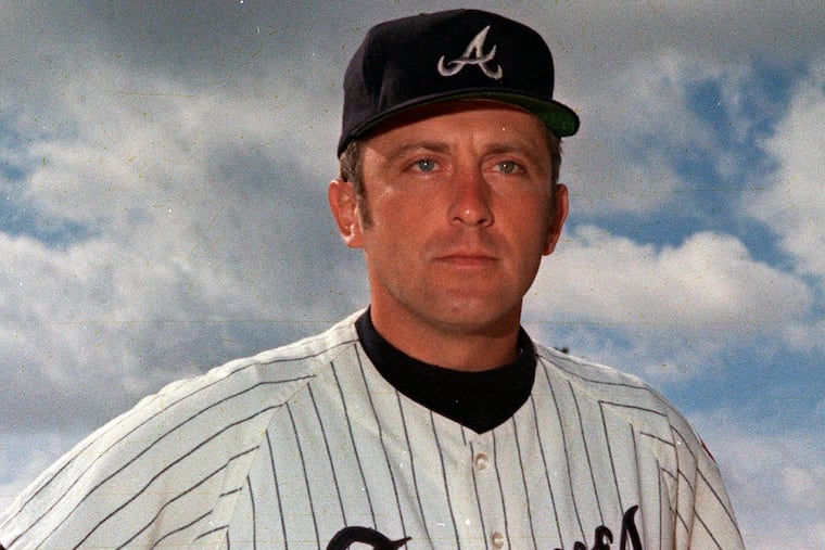 A 1970 file photo of Phil Niekro during his playing days with the Atlanta Braves.
