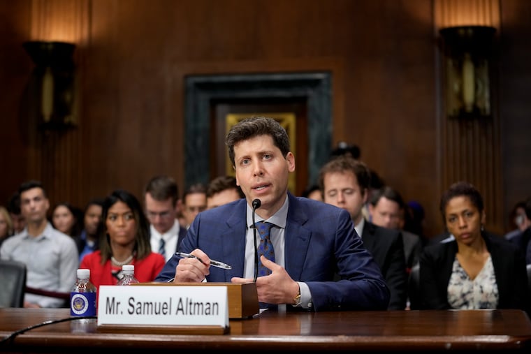 OpenAI CEO Sam Altman speaks before a Senate Judiciary Subcommittee on Privacy, Technology and the Law hearing on artificial intelligence Tuesday on Capitol Hill in Washington.