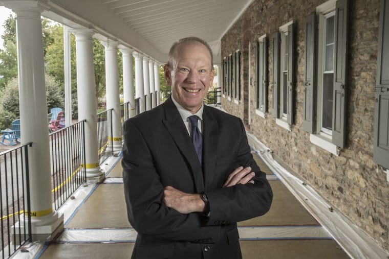 Doug Tieman, chief executive of Caron Treatment Centers, at Caron’s headquarters in Wernersville, Berks County.