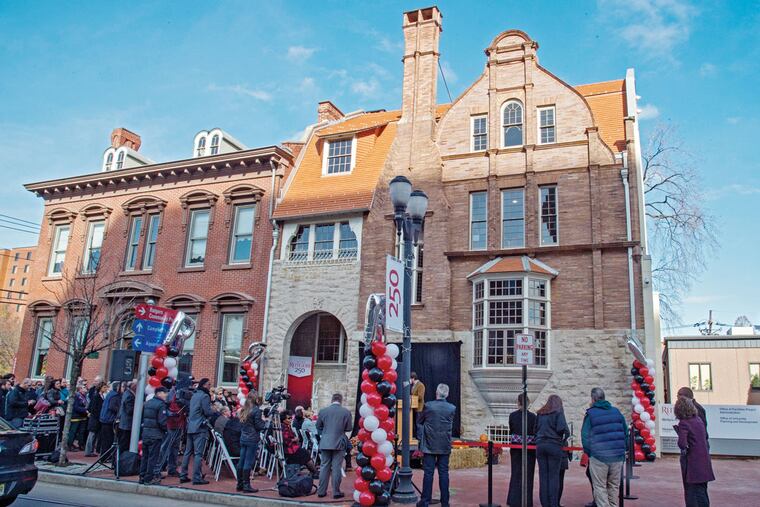 A ribbon-cutting marks the dedication Tuesday of the new Rutgers-Camden Writers House, capping off a $4.2 million renovation project of the historic residence begun two years ago.