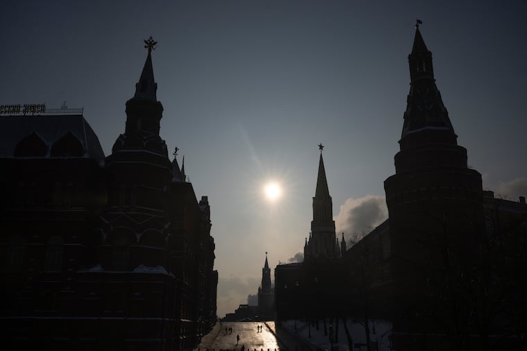 A virtually empty Red Square is closed for security reasons prior to Russian President Vladimir Putin's annual state of the nation address earlier this week.