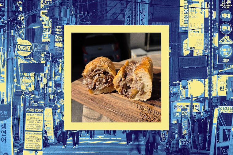 A cheesesteak from Wiir Philadelphia in Seoul, South Korea.