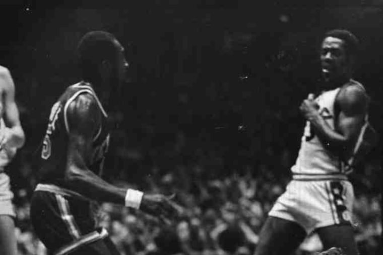 Billy Cunningham reacting to the 1975 injury that cost him his playing career. The photograph won many honors.