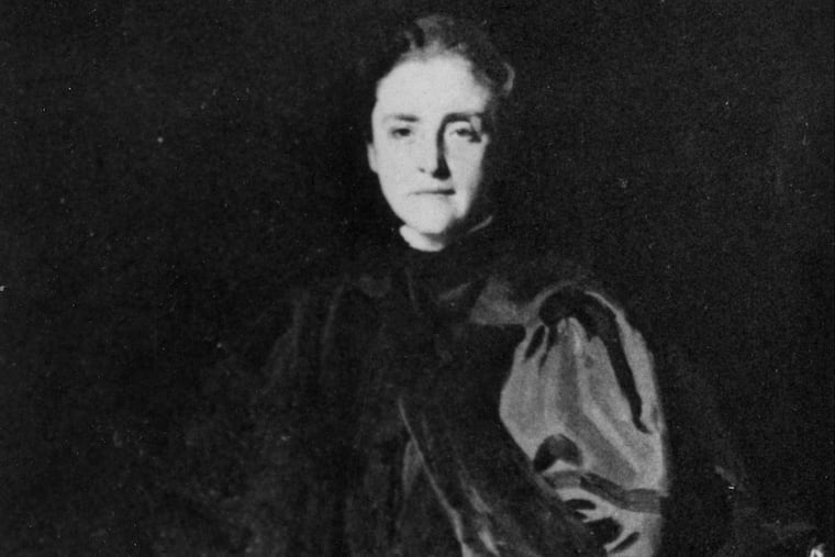 A portrait of M. Carey Thomas, first president of Bryn Mawr College, by John Singer Sargent.