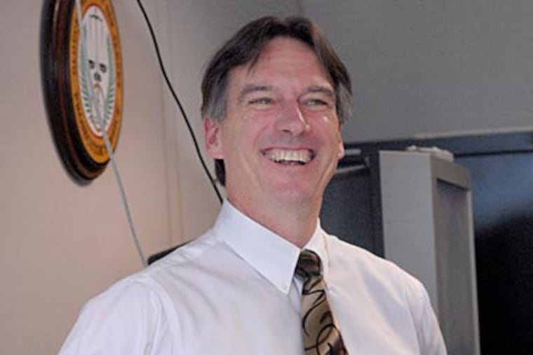 Steve Sand says he found "enormous strength" in the presence of law enforcement as he prosecuted Robert "Mudman" Simon, who was convicted of killing a police officer. (APRIL SAUL / Staff Photographer)