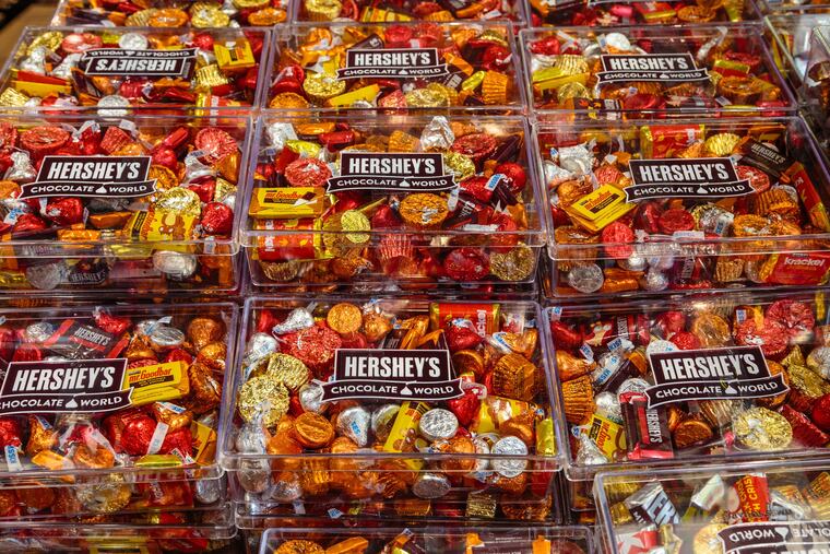 File photo of Halloween candy production.