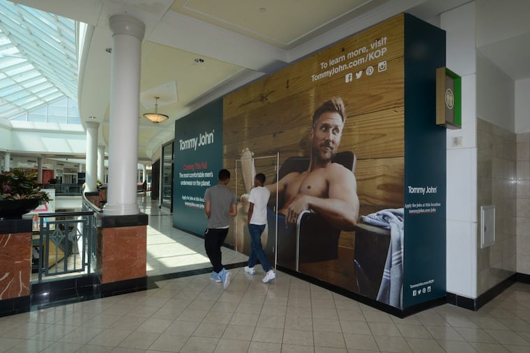 Tommy John will open its first store in the country at the King of Prussia Mall in October.