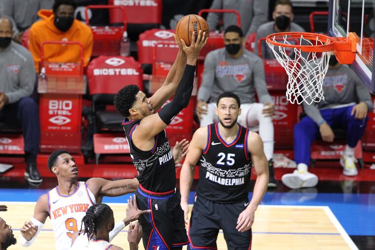 Tobias Harris was clutch in the fourth quarter in the Sixers' win over the Knicks.