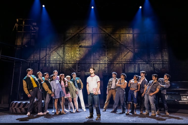 Nolan White and the North American Tour Company of "The Outsiders," running at the Academy of Music from May 26 to June 7.