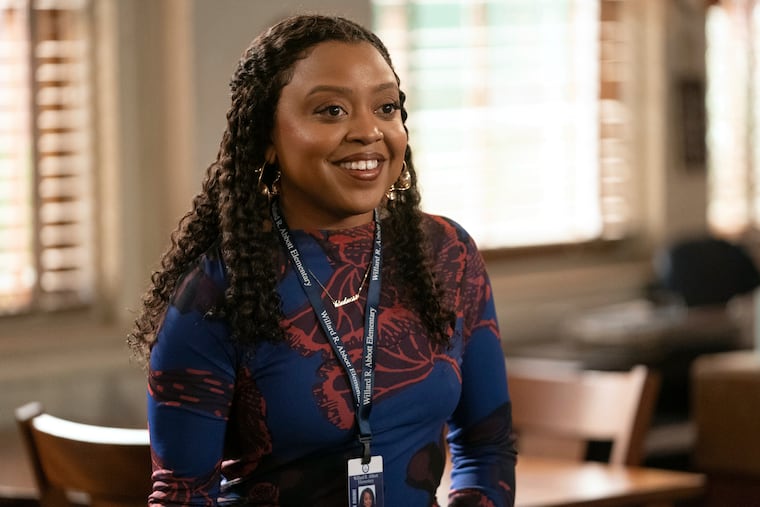 This image released by Disney shows Quinta Brunson in a scene from "Abbott Elementary."
