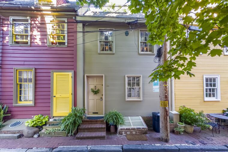 The Queen Village trinity was built in 1782 and is listed in the National Register of Historic Places.