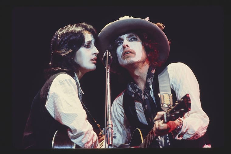 Joan Baez and Bob Dylan in 'Rolling Thunder Revue: A Bob Dylan Story by Martin Scorsese,' which premieres on Netflix on Tuesday.