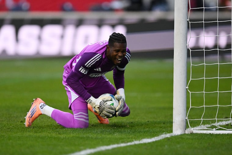Andre Blake's stuffing of Brian Gutiérrez's penalty kick was one of the signature moments of the Union's Game 2 win over Chicago.