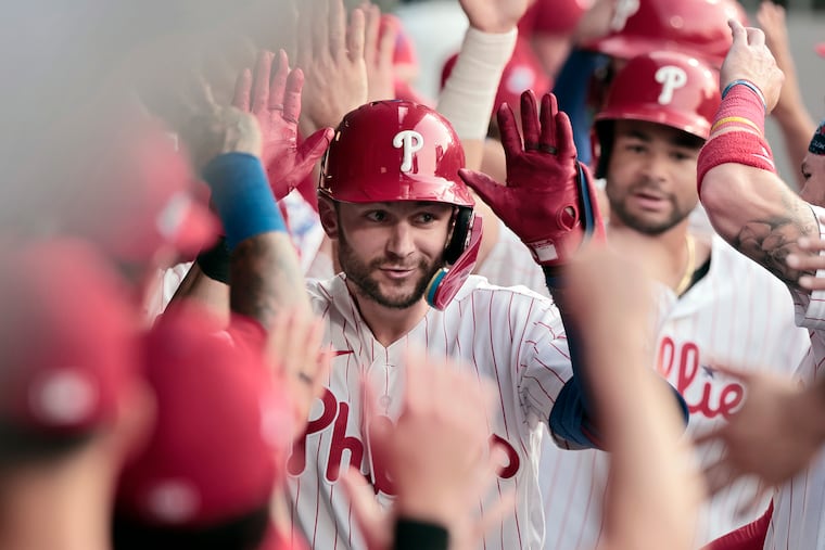 Trea Turner, who turned 33 on Tuesday, collected two more hits in the Phillies' win on Wednesday.