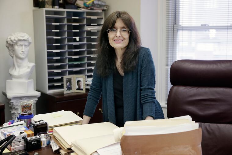 Immigration attorney Christine Flowers photographed in her South Phila. law office on March 6, 2019.