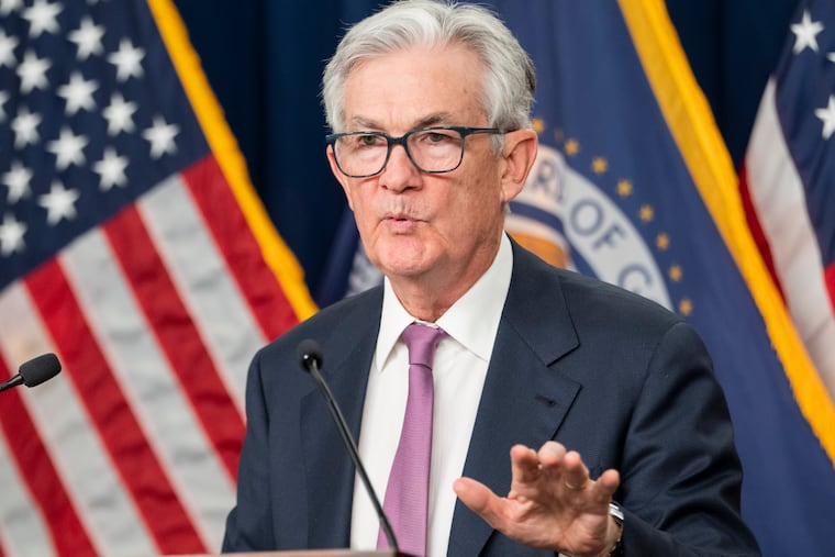 Federal Reserve chair Jerome Powell speaks during a news conference last week.