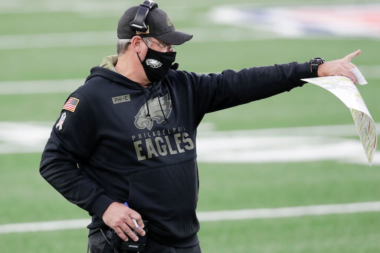 Eagles head coach Doug Pederson shouldered the blame for how his team played coming off the bye week against the Giants.