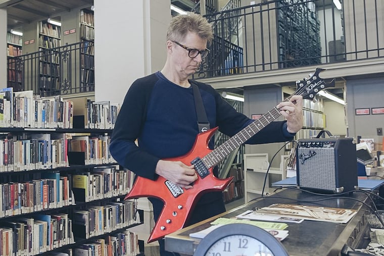 Nels Cline at the Free Library of Philadelphia. The Wilco guitarist will perform, 'Lovers (for Philadelphia),' with an 18 piece band at Union Transfer on June 2.