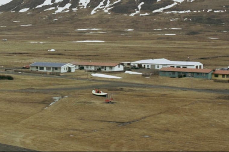 "Lopapeysa," a video by David Scott Kessler, in "Due North" at the Icebox Space.