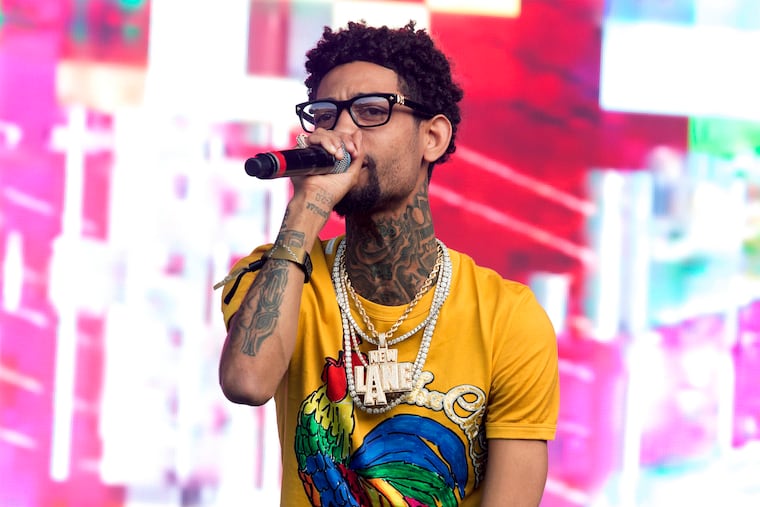 Philadelphia rapper PnB Rock performs at the 2018 Firefly Music Festival in Dover, Del., June 16, 2018. (Photo by Owen Sweeney/Invision/AP, File)