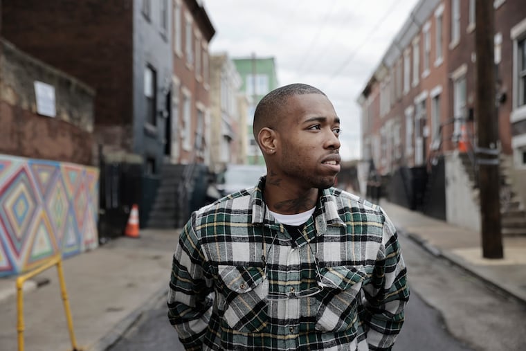 Caseem Wongus, 25, photographed near his Philadelphia home.