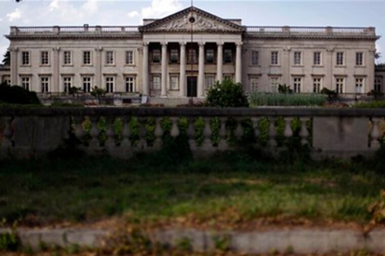 Lynnewood Hall in Elkins Park is on a list of endangered historical properties compiled by the Preservation Alliance for Greater Philadelphia. (Matt Rourke / AP)