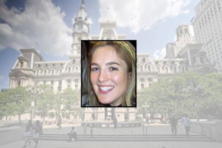 Sources say Jennifer Mitrick, a Philadelphia assistant district attorney, was pulled from a case after it was discovered she had a romance with a victim, an alleged drug dealer. (City Hall in background / file)