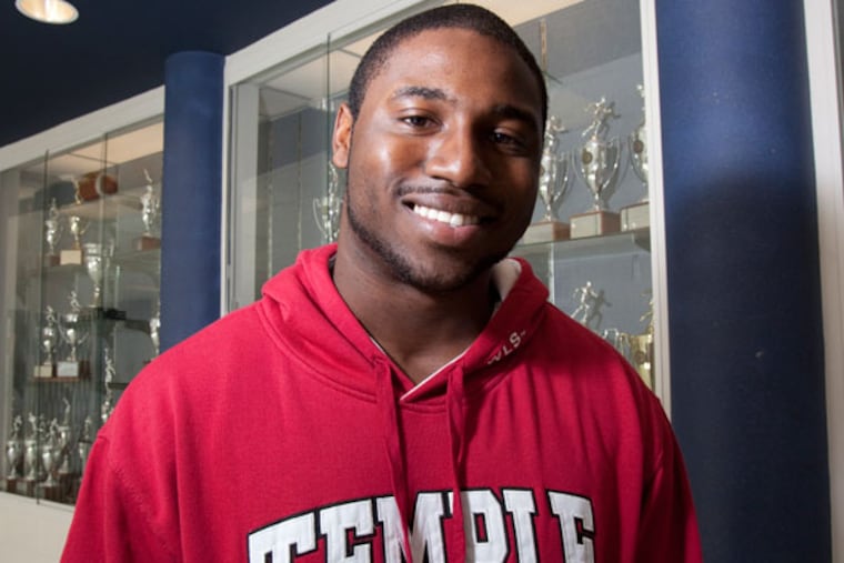 Temple's Kevin Newsome was moved from quarterback to H-back last week. (Ed Hille/Staff Photographer)