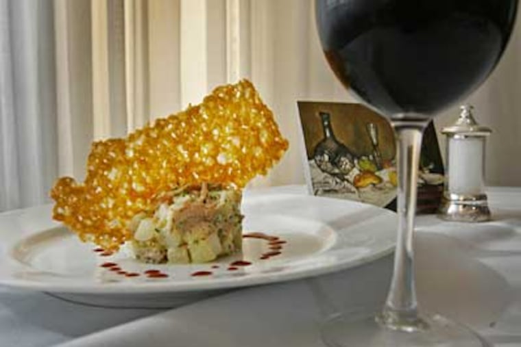 Nunez's recipe The Forest is a celery root and duck confit inspired by the painting "The Forest." (ALEJANDRO A. ALVAREZ / Staff photographer)