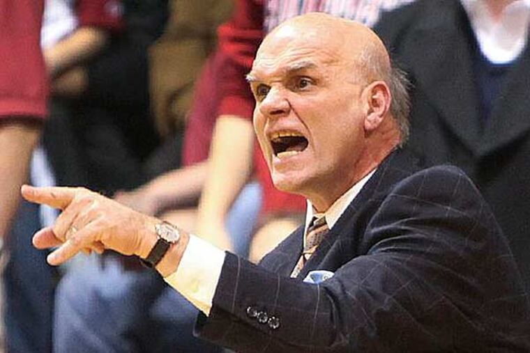 "We are not in this to play close games," St. Joe's coach Phil Martelli said. (Steven M. Falk/Staff Photographer)