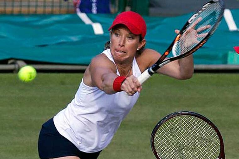 Lisa Raymond (left), a native of Wayne, reached No. 1 in the world in doubles, becoming the oldest woman to reach No. 1 in doubles or singles. (Mark Humphrey/AP)