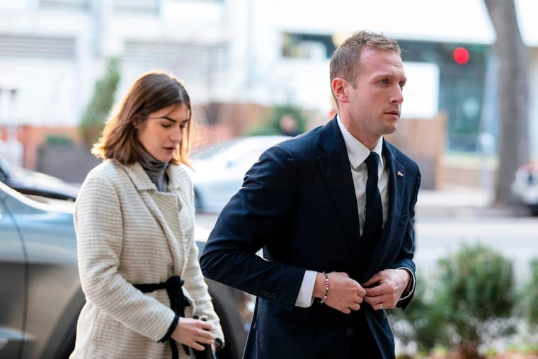 Rep. Max Miller (R., Ohio) with Emily Moreno in Washington, Nov. 13, 2022. The couple divorced in 2024.