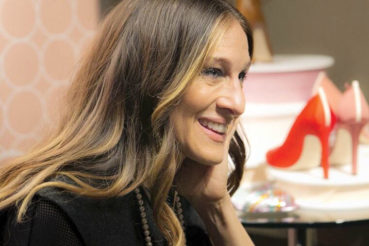 Sarah Jessica Parker talks about her new line of shoes during an interview at a Nordstrom store in Seattle on March 5, 2014. (Bettina Hansen/Seattle Times/MCT)