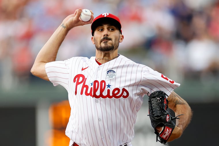 Phillies pitcher Zach Eflin will go on the 15-day injured list retroactive to June 26.