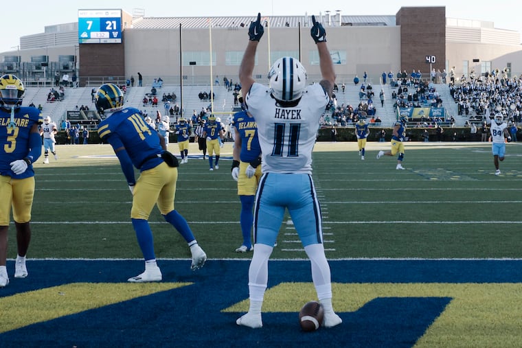 Jaaron Hayek is part of a trio of dangerous Villanova receivers.