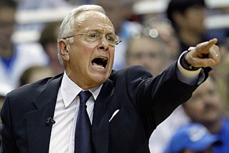 Larry Brown, who now coaches the Charlotte Bobcats, has been rumored as a possible replacement for Eddie Jordan. (AP Photo/John Raoux)