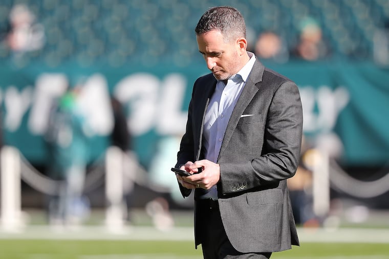 Eagles general manager Howie Roseman before the team played the New York Giants in December.