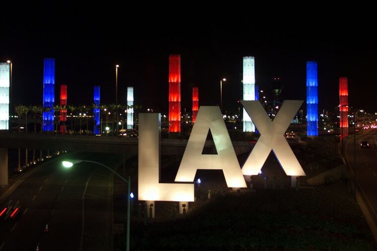 The main entrance at Los Angeles International Airport.