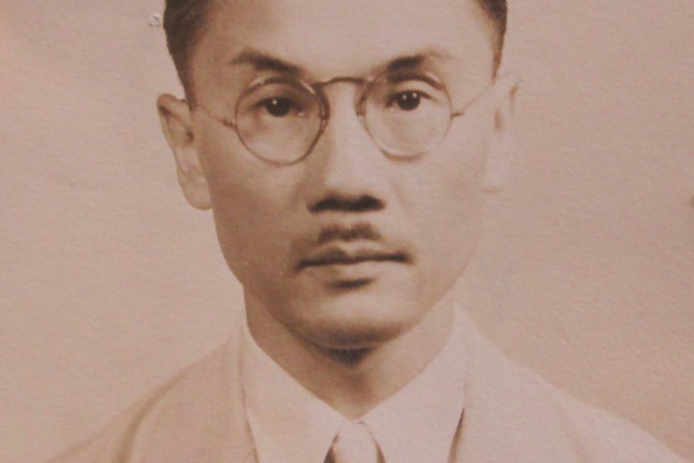 Ernest Moy's headshot, which he included with other documentation while undergoing pre-investigation in 1934.
