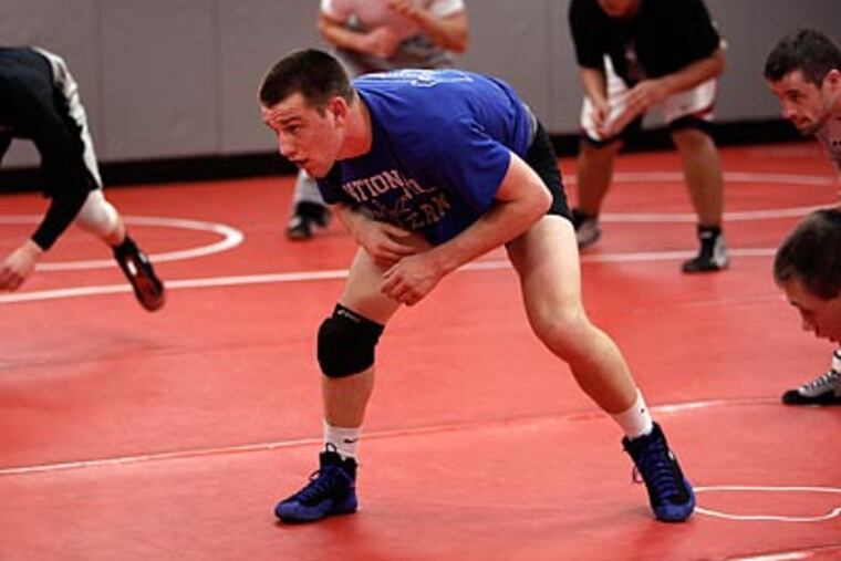 Plymouth Whitemarsh wrestler John Staudenmayer is bound for North Carolina. (Laurence Kesterson/Staff Photographer)